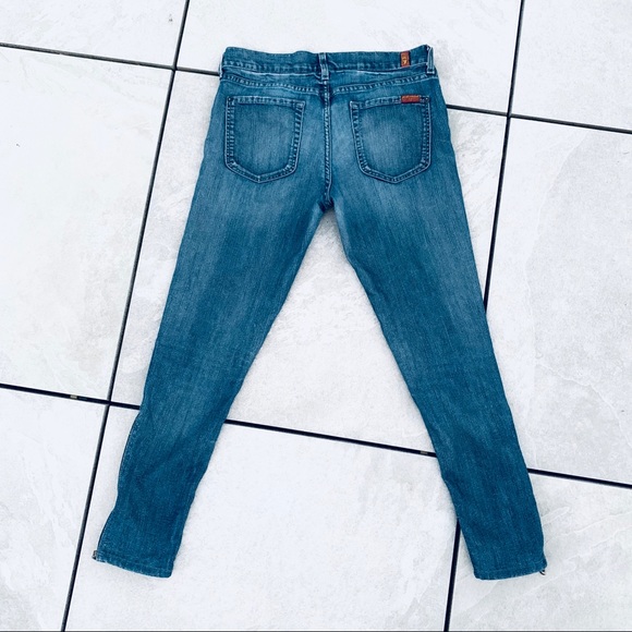 7 FAM Gwenevere Ankle Super Skinny Dark Blue Jeans - Picture 8 of 8